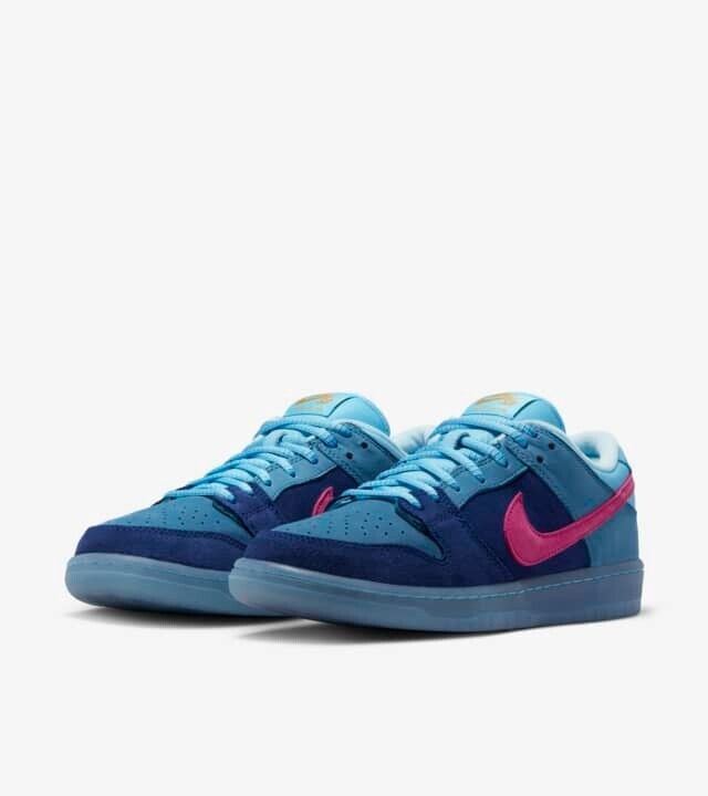 Run The Jewels × Nike SB Dunk Low Deep Royal Blue DO9404-400 Appraised US 6.5-12