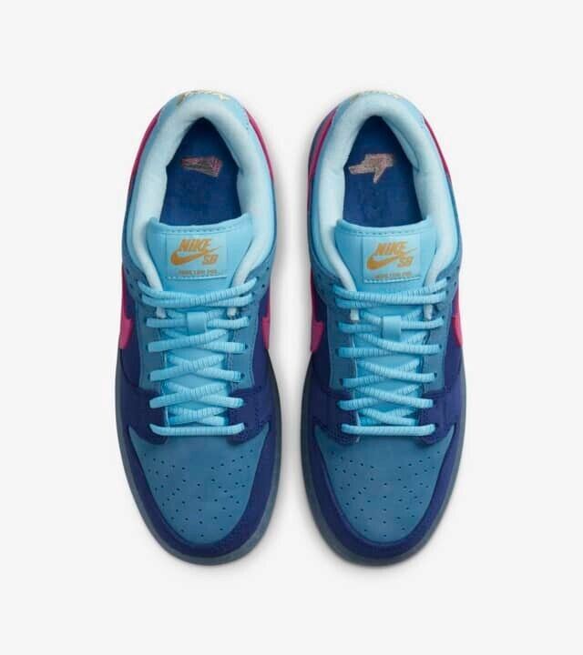 Run The Jewels × Nike SB Dunk Low Deep Royal Blue DO9404-400 Appraised US 6.5-12