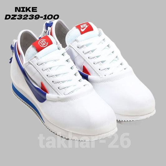 CLOT × Nike Cortez "White and Game Royal" DZ3239-100 Sneaker Appraised US6.5-12