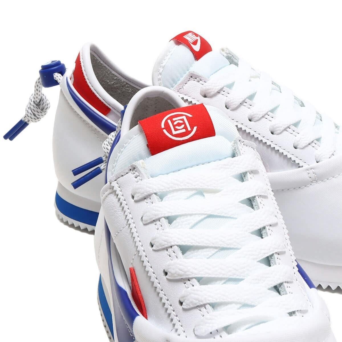 CLOT × Nike Cortez "White and Game Royal" DZ3239-100 Sneaker Appraised US6.5-12