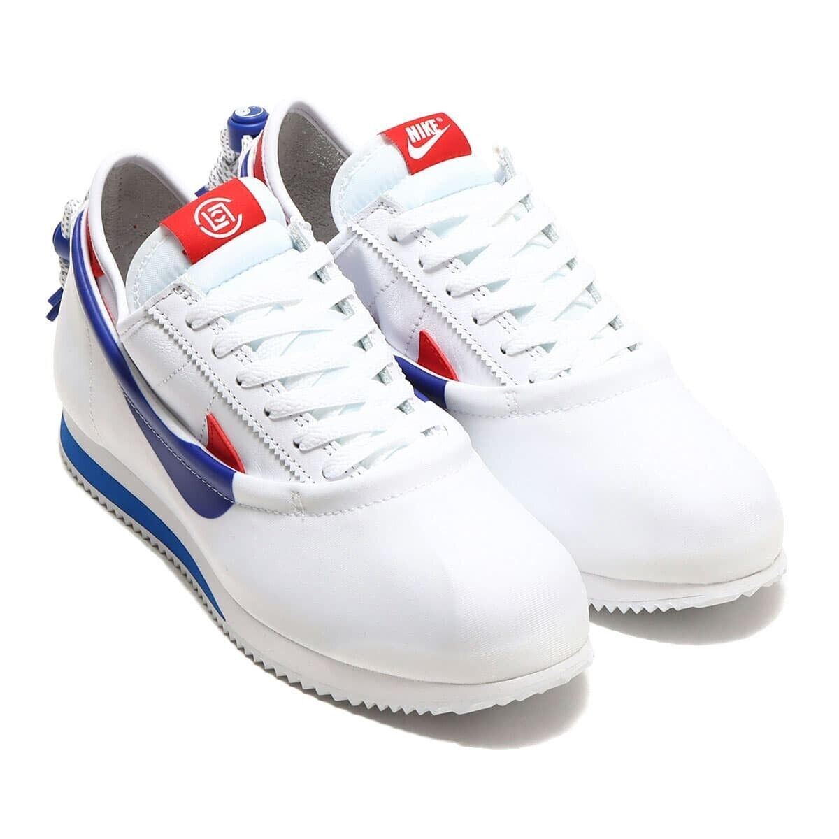 CLOT × Nike Cortez "White and Game Royal" DZ3239-100 Sneaker Appraised US6.5-12