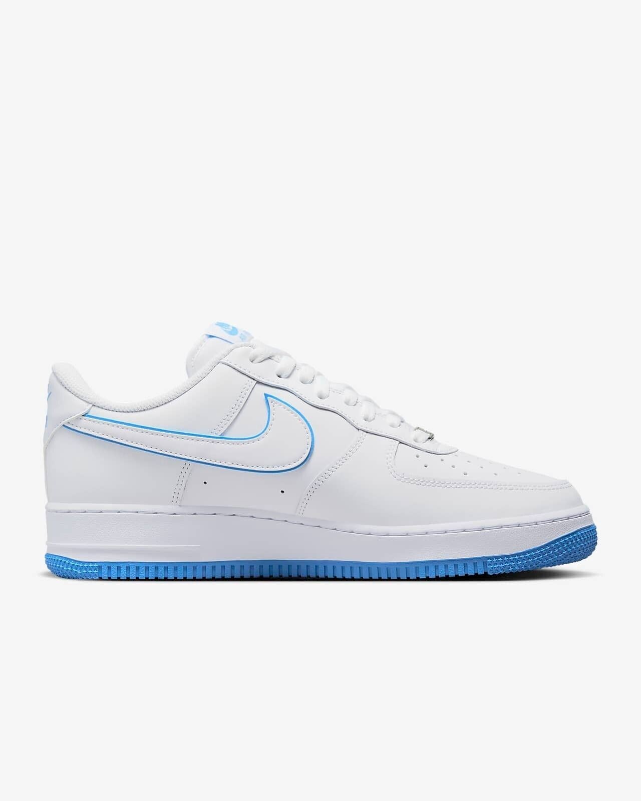 Nike Air Force 1 '07 "White University Blue" DV0788-101 Sneakers New [US6-14]