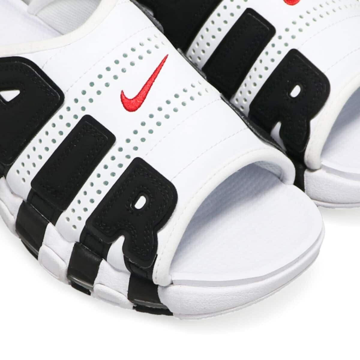 Nike Air More Uptempo Slide "White and Black" FB7818-100 Appraised New [US 5-13]