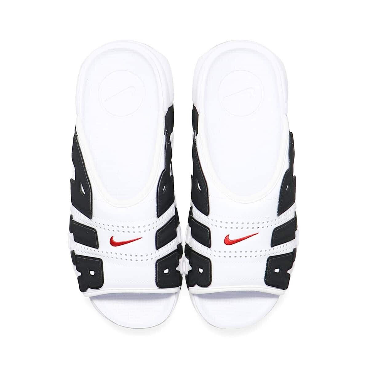 Nike Air More Uptempo Slide "White and Black" FB7818-100 Appraised New [US 5-13]