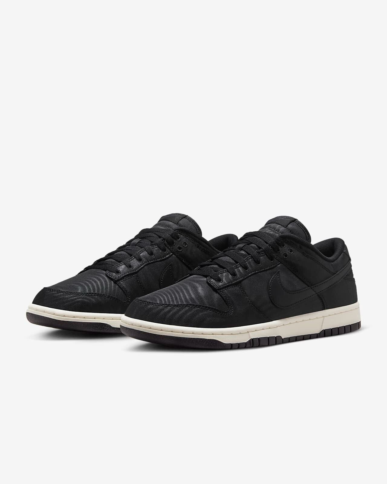 Nike Dunk Low Retro PRM "Black Canvas" DV7211-001 Sneakers Appraised [US 6.5-14]