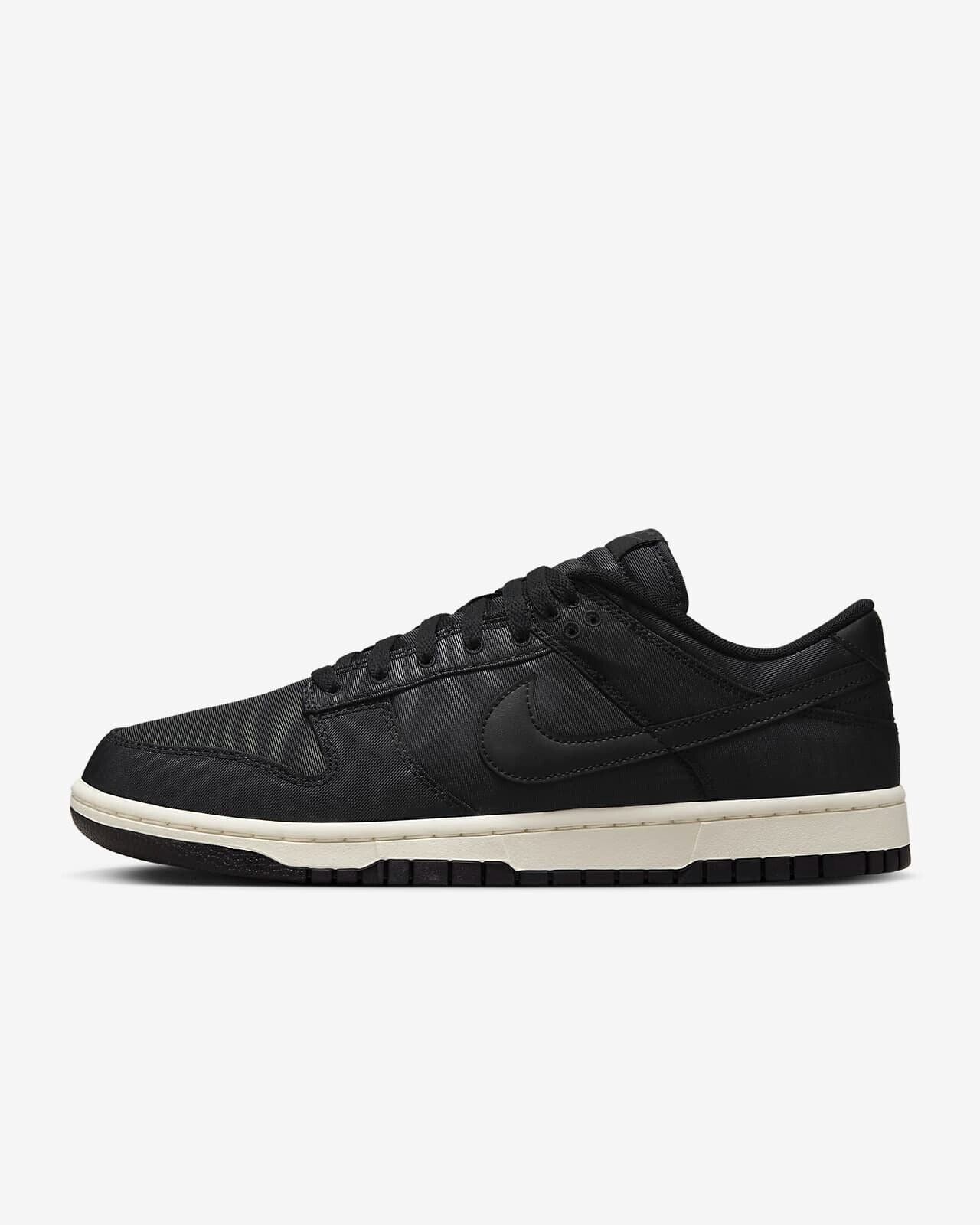 Nike Dunk Low Retro PRM "Black Canvas" DV7211-001 Sneakers Appraised [US 6.5-14]