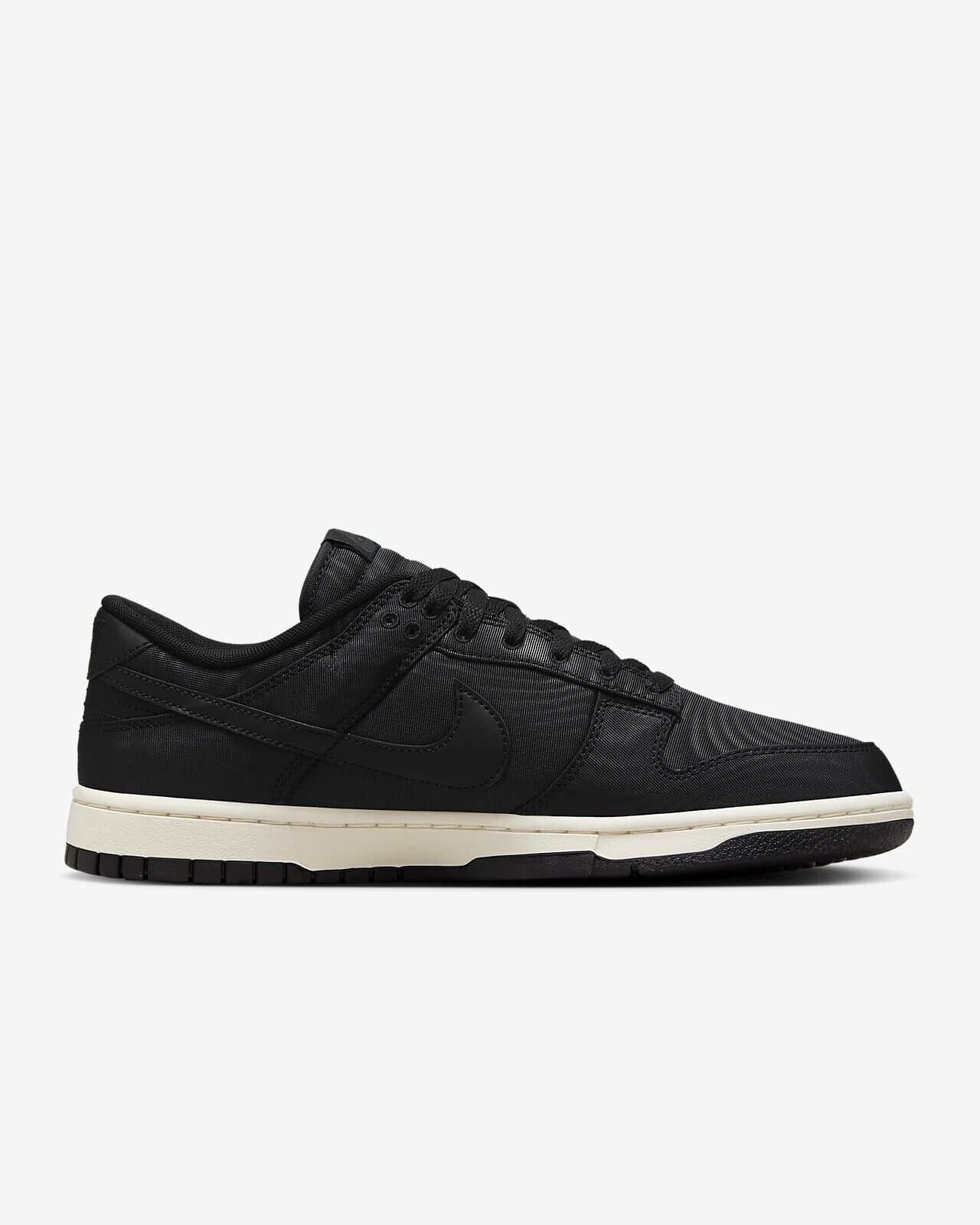 Nike Dunk Low Retro PRM "Black Canvas" DV7211-001 Sneakers Appraised [US 6.5-14]